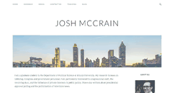 Desktop Screenshot of joshuamccrain.com